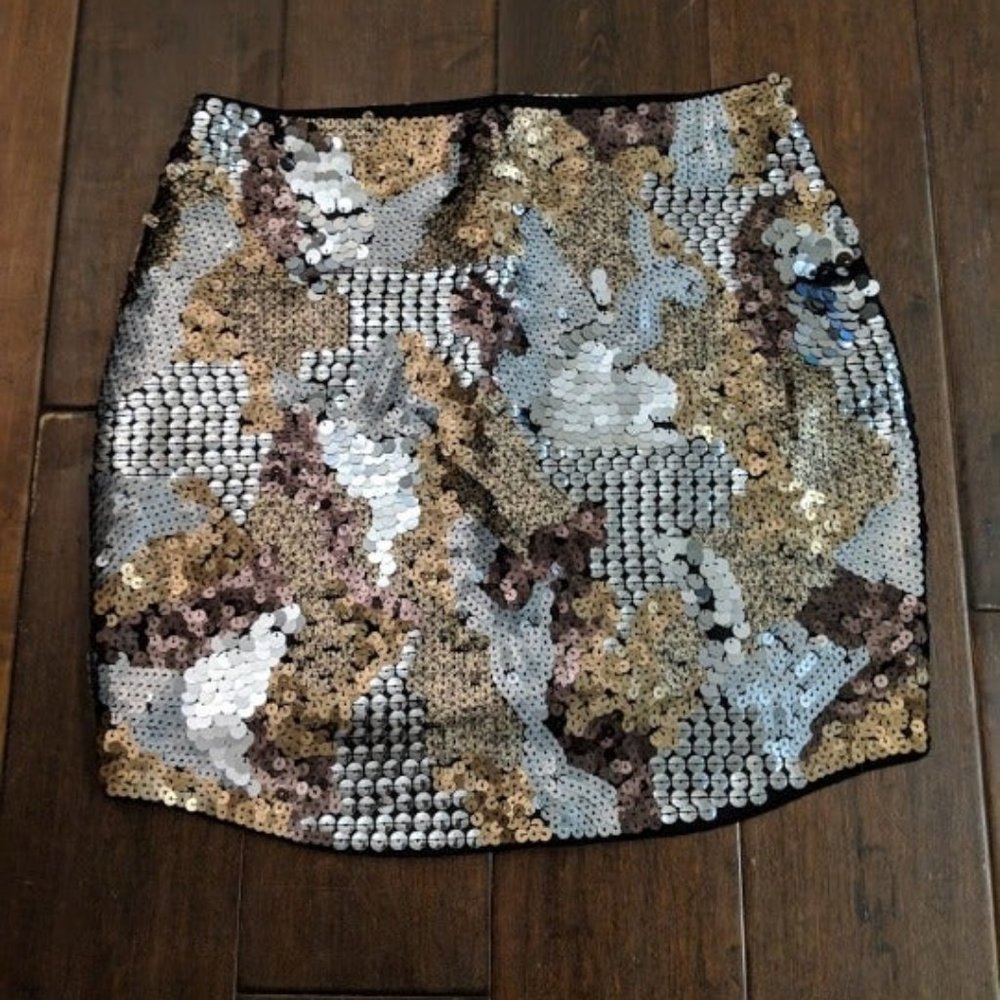 BNWT Express Sequined Mini Skirt - XS